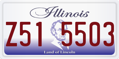 IL license plate Z515503
