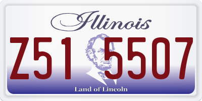 IL license plate Z515507