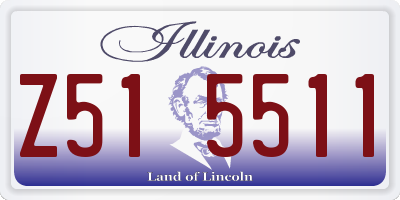IL license plate Z515511