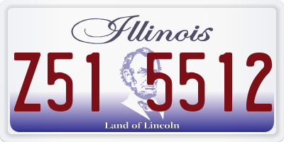 IL license plate Z515512
