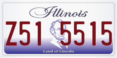 IL license plate Z515515