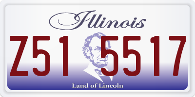 IL license plate Z515517