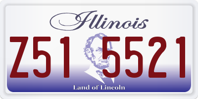 IL license plate Z515521