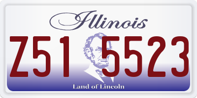 IL license plate Z515523