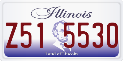 IL license plate Z515530