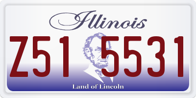 IL license plate Z515531