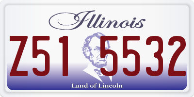 IL license plate Z515532