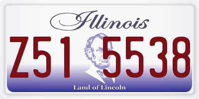 IL license plate Z515538