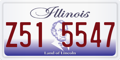 IL license plate Z515547