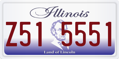 IL license plate Z515551