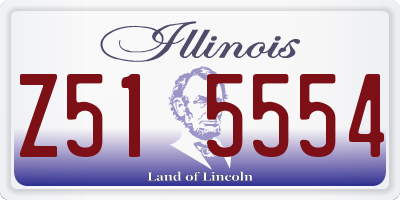 IL license plate Z515554