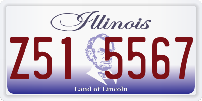 IL license plate Z515567