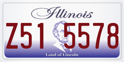 IL license plate Z515578
