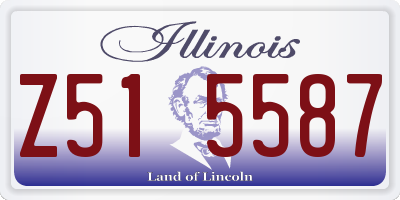 IL license plate Z515587