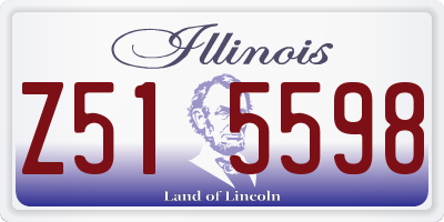IL license plate Z515598