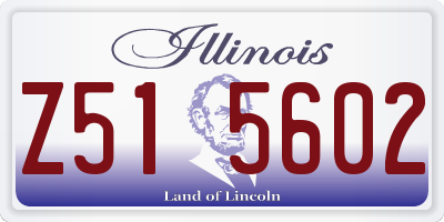 IL license plate Z515602