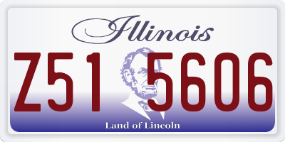 IL license plate Z515606