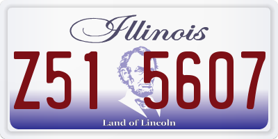 IL license plate Z515607