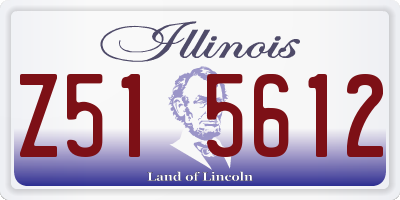 IL license plate Z515612