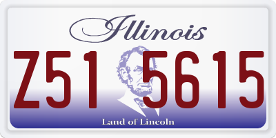 IL license plate Z515615