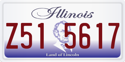 IL license plate Z515617