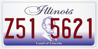 IL license plate Z515621