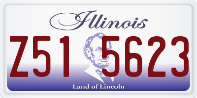 IL license plate Z515623