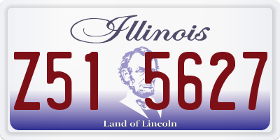 IL license plate Z515627