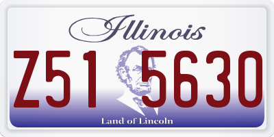 IL license plate Z515630