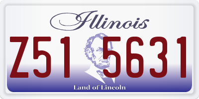 IL license plate Z515631