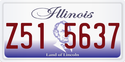 IL license plate Z515637