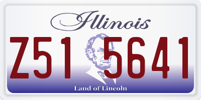 IL license plate Z515641