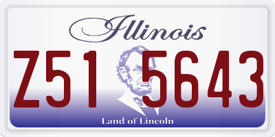 IL license plate Z515643