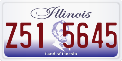 IL license plate Z515645