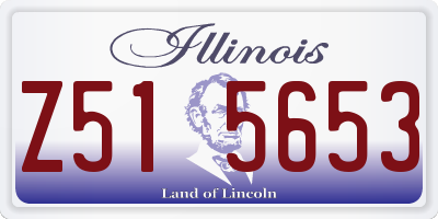 IL license plate Z515653