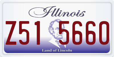 IL license plate Z515660