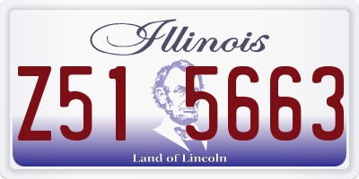 IL license plate Z515663