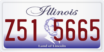 IL license plate Z515665