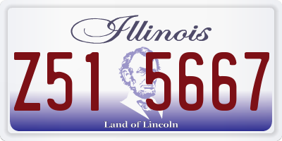 IL license plate Z515667