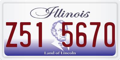 IL license plate Z515670