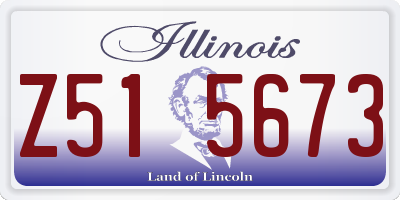 IL license plate Z515673
