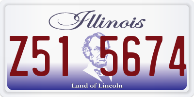 IL license plate Z515674