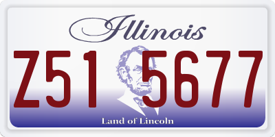 IL license plate Z515677
