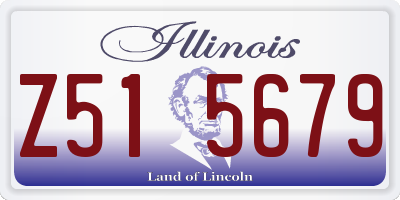 IL license plate Z515679