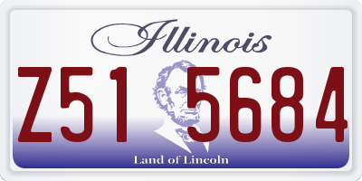 IL license plate Z515684