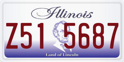 IL license plate Z515687