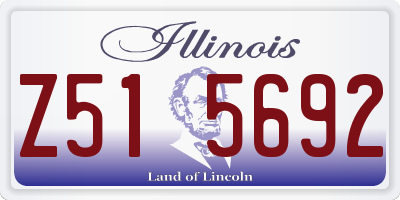 IL license plate Z515692