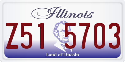 IL license plate Z515703