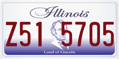 IL license plate Z515705
