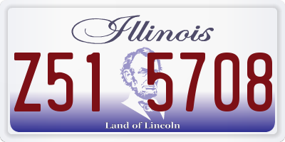 IL license plate Z515708